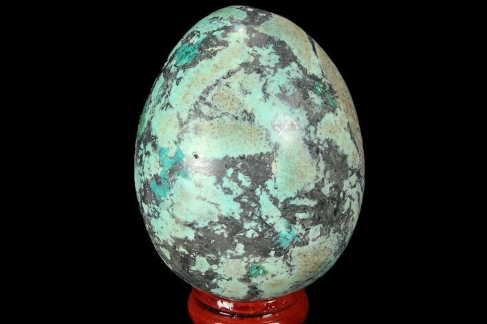 Bargain, Polished Chrysocolla & Chalcocite? Egg - Peru #99479